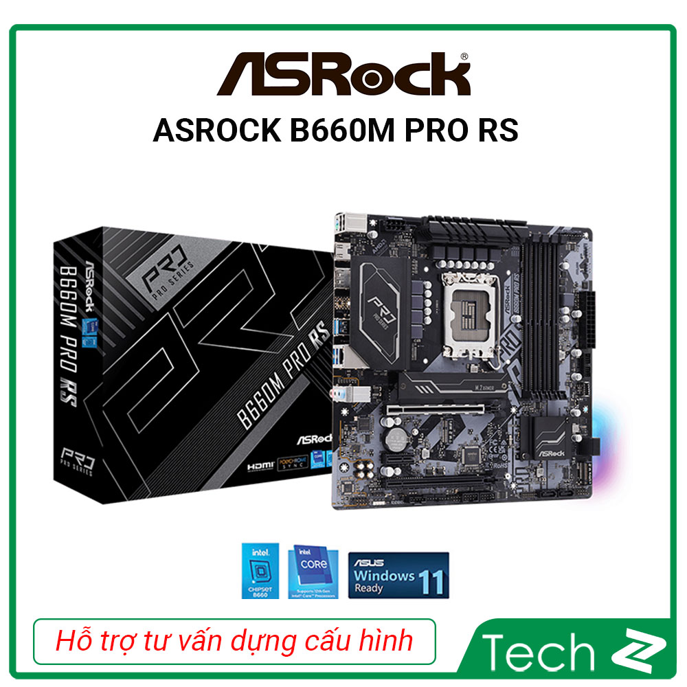Mainboard ASROCK B660M PRO RS Intel B660, Socket 1700, M-ATX, 4 khe RAM
