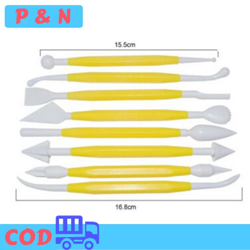 P&N 8 cái bộ trẻ em yêu thích Polymer công cụ đất sét công cụ nhựa cho việc định hình đồ chơi đất sét