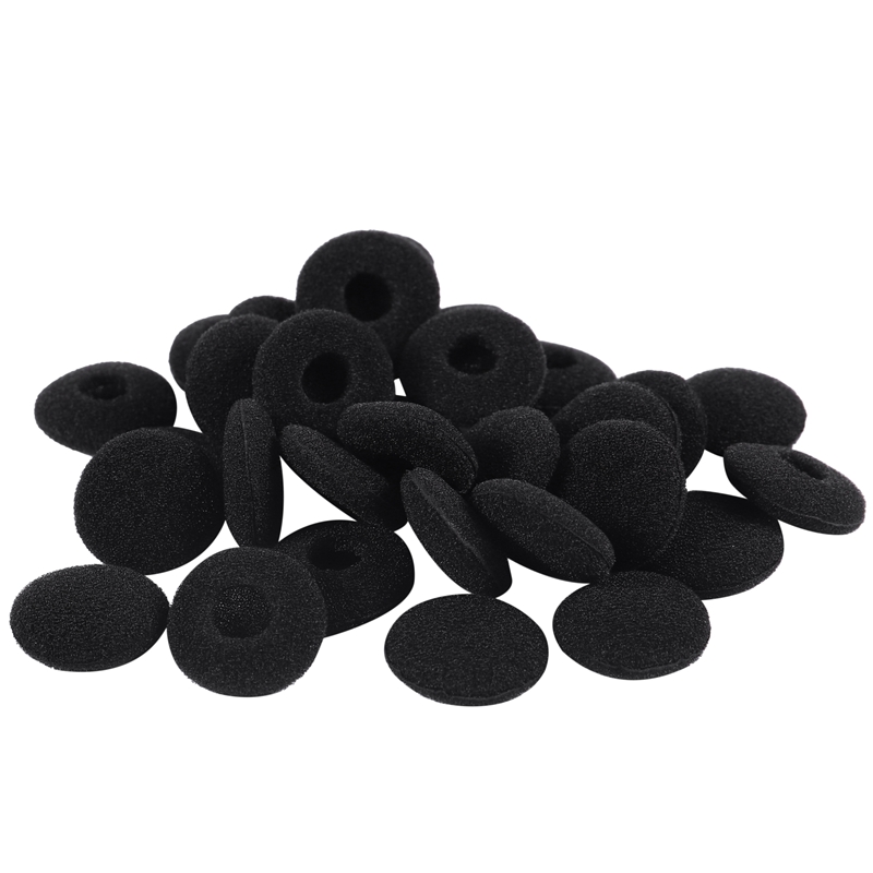 [Waanon]Replacement Earphone in Soft Foam Sponge Bearing Headsets Covers Black