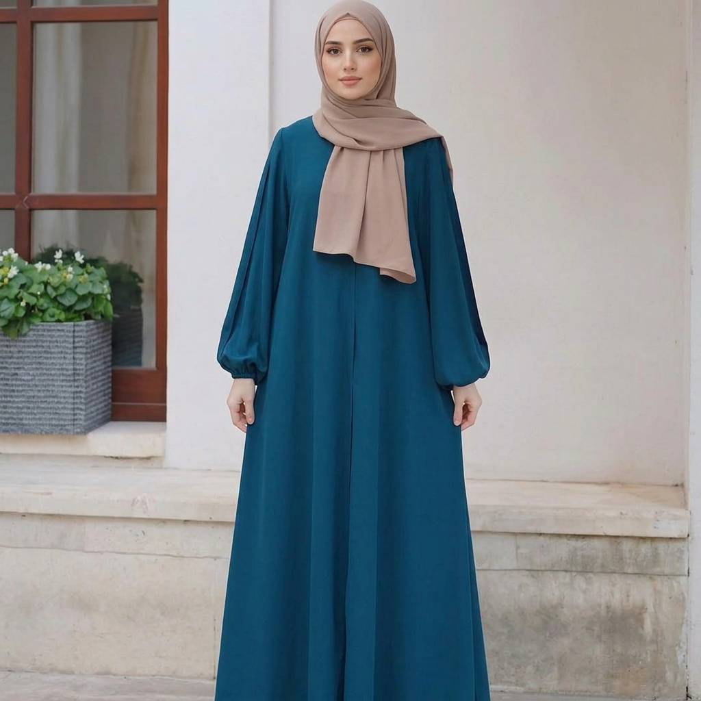 Zipper Abaya only abaya Georgette Abaya for Girls women Modest Abaya Islamic Dress Elegant Abaya Fashion Traditional Abaya Women's Abaya Black Abaya Designer Abaya