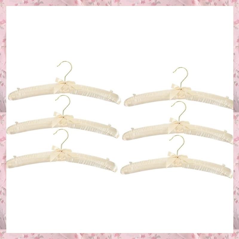 (MTKG) 10 Pcs Non-Slip Hanger White Hangers Sweater Hangers Skirt Hangers Padded Hangers for Women Clothing Foam Coat Hanger