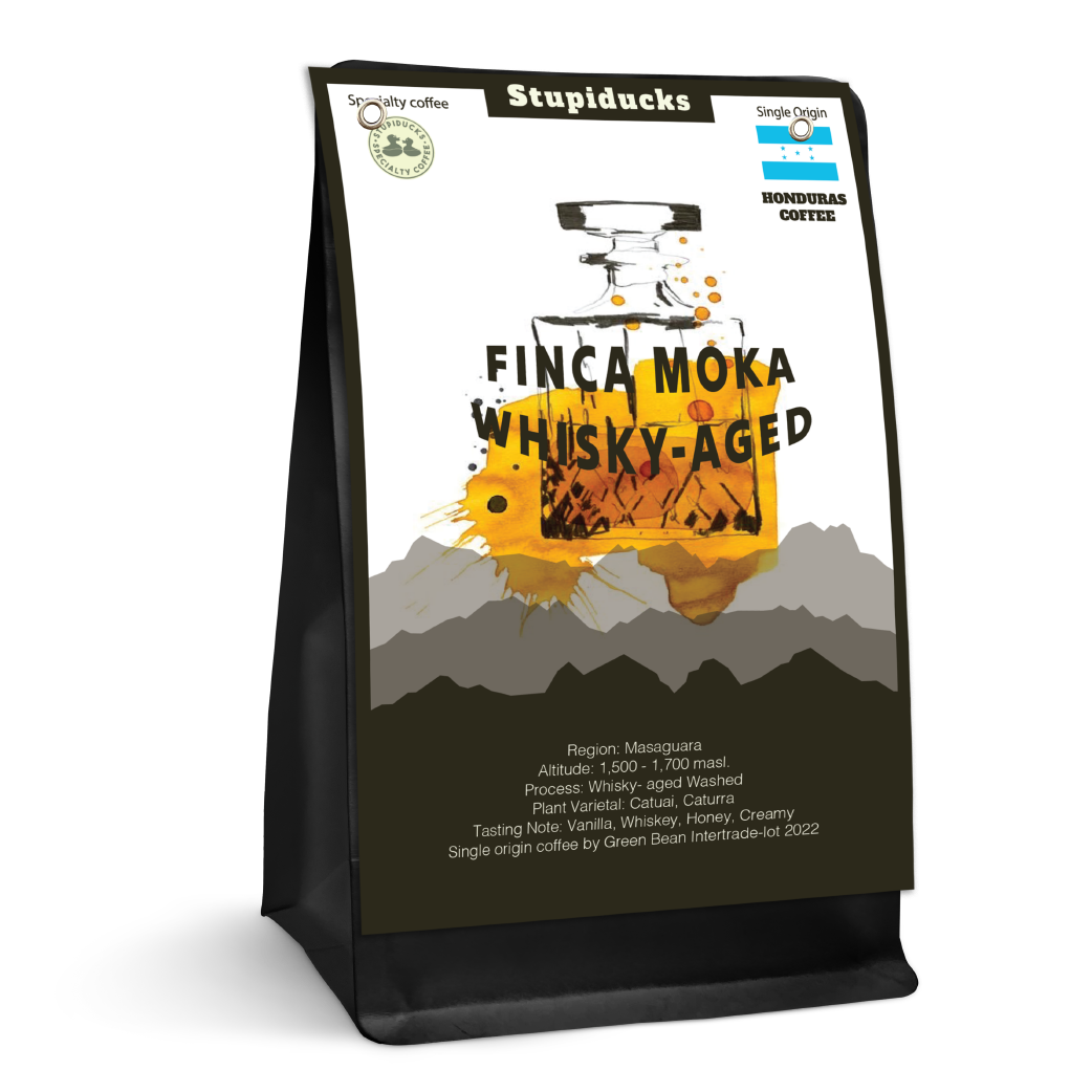 Cà Phê Hạt Rang Honduras Finca Moka Whisky-aged lot 2023 - Stupiducks Specialty Coffee