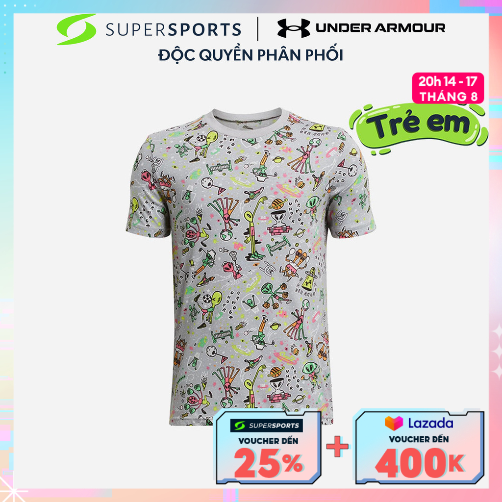 Under armour áo thun bé trai alien all sports 1383597-011