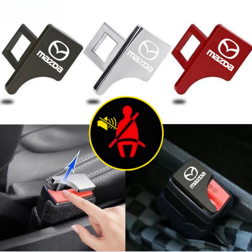 Hidden Car Seat Belt Buckle, Car Seat Belt Clip, Seat Belt Clip Mazda 2 3 6 Cx-5 Mx ราคา 20 บาท*ส่งฟรี