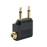 FONKEN 3.5mm Plug Adaptor Jack Audio Headphone Converter Adapter Headset Connector 3.5mm For Airline Airplane Travel Earphone