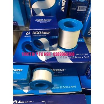 Băng keo dính cuộn vải lụa y tế UGOTANA Băng dính,băng keo cuộn vải lụa silk tape ugo tana ugotana