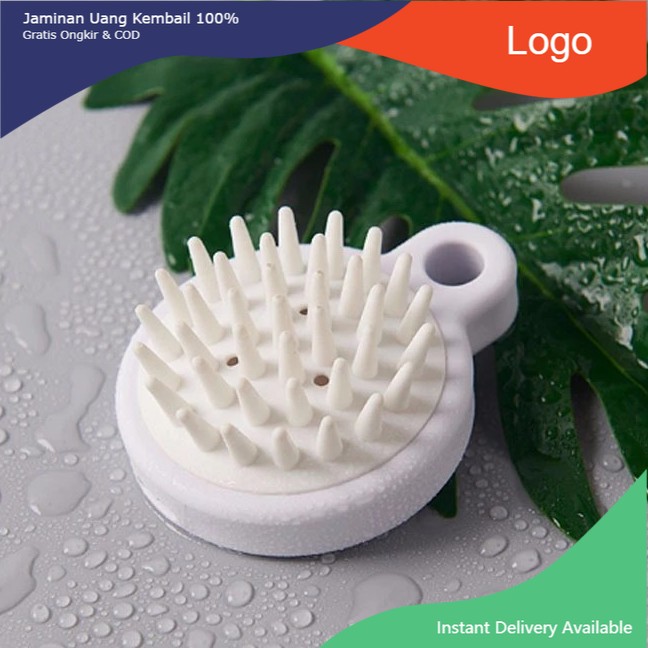 Lược gội đầu silicon kiểu nhật muji - lược gội đầu massage da đầu êm ái