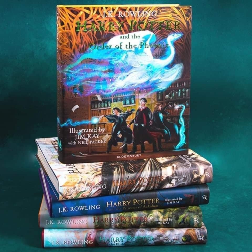 Harry potter nhập màu 5q bìa cứng Tặng file audio