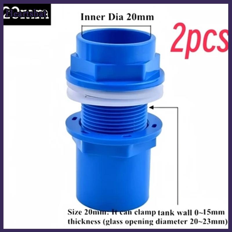 [Heartsbat] 2 chiếc đầu nối PVC ống thoát nước bể cá dày 20 25 32 mm ống thoát nước trong vườn đầu nối đầu vào bể cá cho bể cá - 7