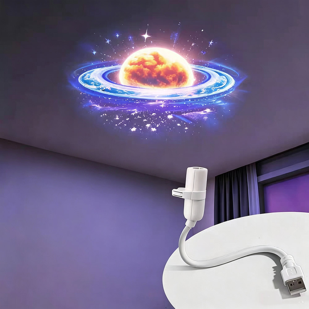 【Best Seller】Galaxy Star Projector Night Light USB Portable LED Bedroom Car Mini Lamp
