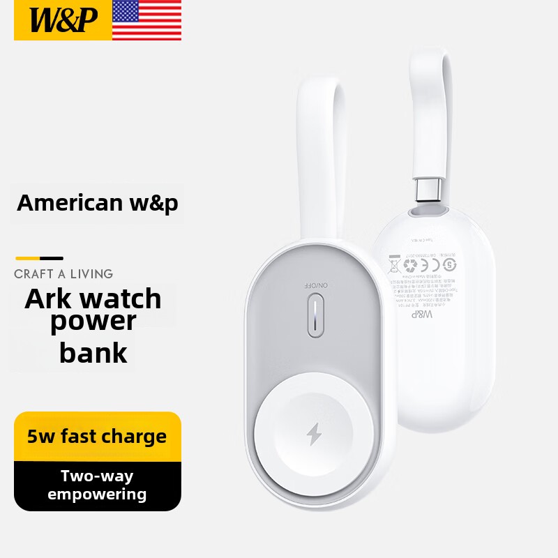 W&P iWatch Wireless Charger For Watch Ultra2/1 Wireless Charging Portable Magnetic Fast Charging 2-in-1 Dock iWatch S10/9/8/7/6 wp PF101 ราคา 1,732 บาท*ส่งฟรี