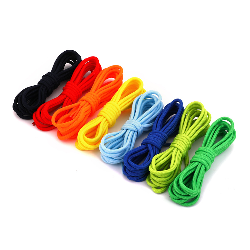 【Hot Sale】Round 4mm Polyester Color Laces Suitable for Coconut Fly Knitting Shoes Board Shoes Hiking Shoes Sneakers Hat Rope Trouser Rope Shoelaces 圆形4mm涤纶彩色鞋带 适配椰子飞织鞋 板鞋 登山鞋 球鞋 帽绳 裤头绳 鞋带 ราคา  74 บาท*ส่งฟรี