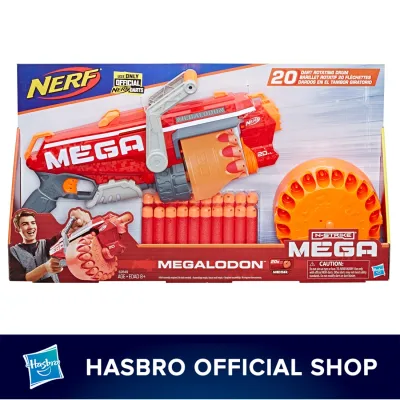 Nerf Mega Megalodon Toy Blaster with 20 Official Mega Whistler Darts