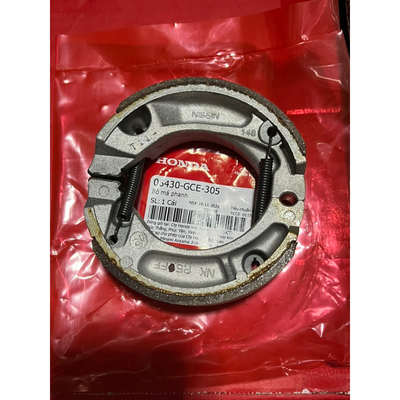 Bố thắng đùm xe máy honda,má phanh xe máy honda xe số các đời dream-wave-cup-future -s110-rsx110-wave blade