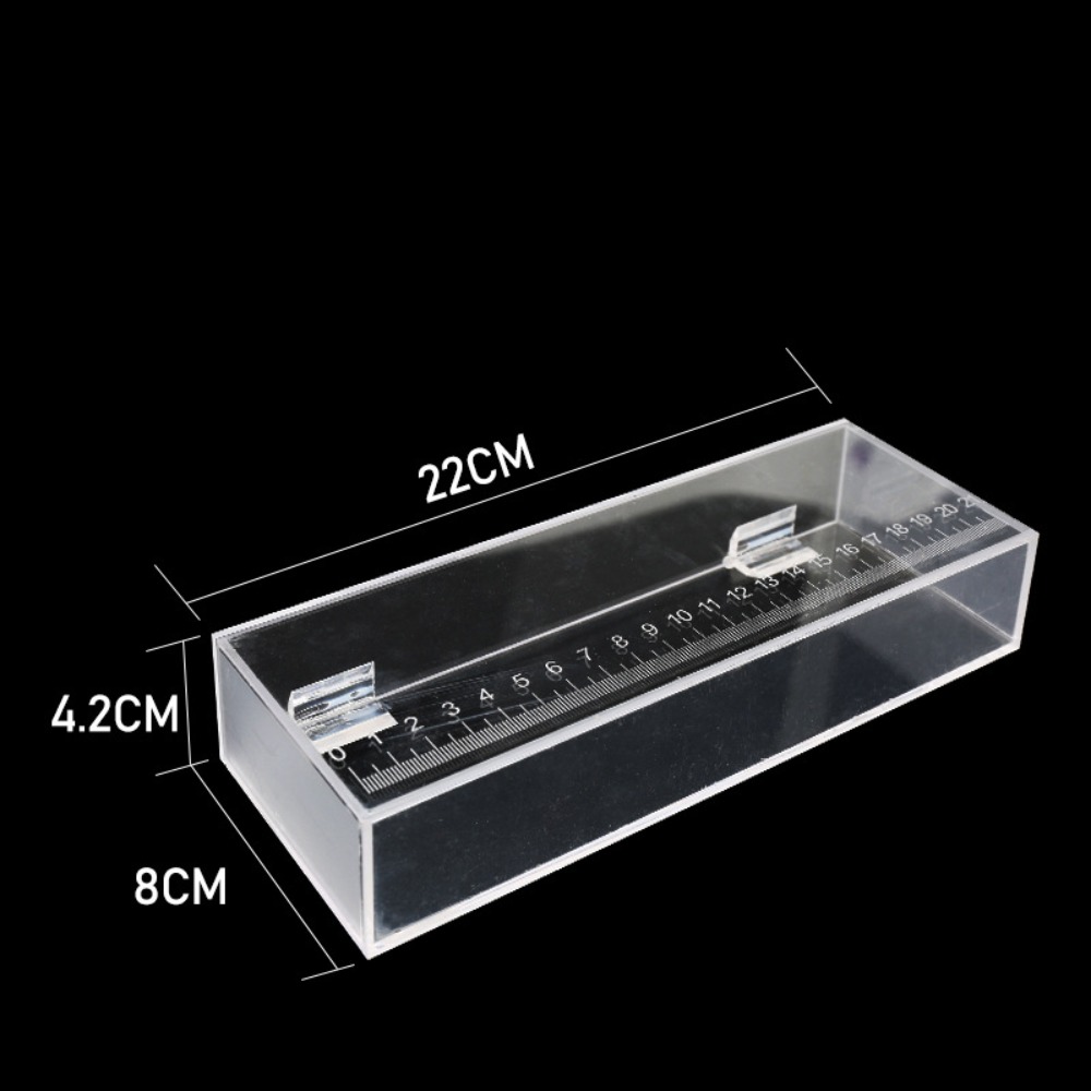 DECALE Mini Hộp xem cá Trong suốt Tiểu cảnh Bát cá vàng để bàn Bể cá chiến đấu Chống bụi Bể nuôi cá Dành cho gia đình/văn phòng - 2