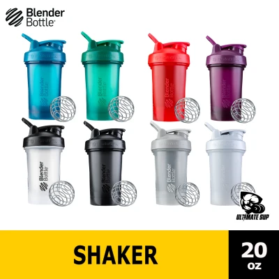 Blender Bottle, Protein Shaker, Water Bottle Classic With Loop Version 2, 20 oz