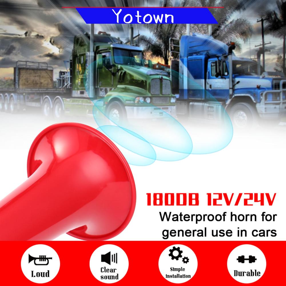 Yotown Ô Tô Vòi Khí Còi Xe 12.0V 24V Đa Năng Âm Thanh To Kín Nước Sừng Hoàn Tất Việc Tái Trang Bị Sừng Vòi Khí 180DB huýt sáo Sừng