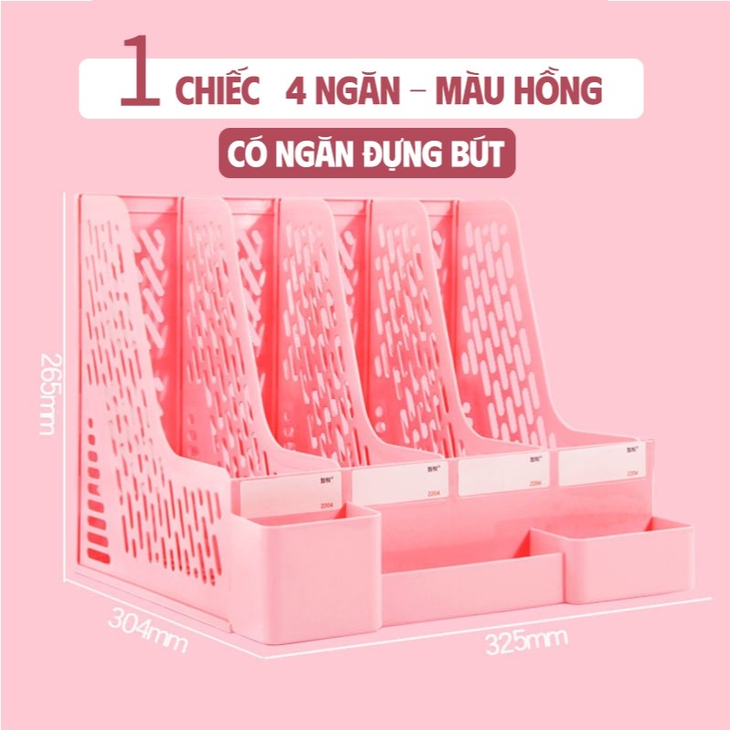 Khay Đựng Tài Liệu Để Bàn 3/4 Ngăn – Kệ Đựng Sách Vở Học Sinh Nhân Viên Văn Phòng Gọn Gàng