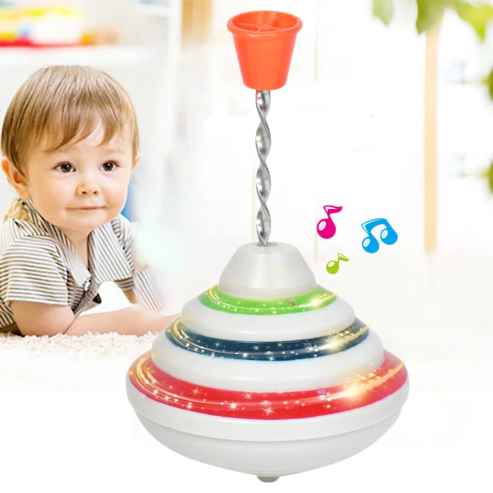 Flashing Electric Spinning Top Toy Flash Gyro With Light And Music Kids Sound Toys Gift For Children