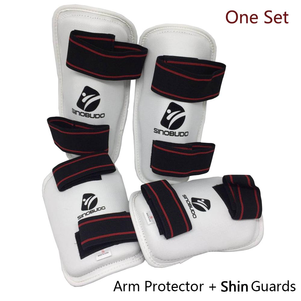 Taekwondo cánh tay bảo vệ ống cẳng chân đá quyền anh bảo vệ SANDA