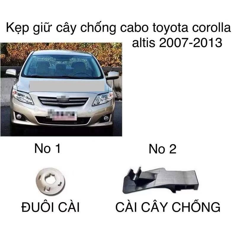CÀI và ĐUÔI CÀI CÂY CHỐNG CABO TOYOTA COROLLA ALTIS 2007-2013 GIÁ RẺ