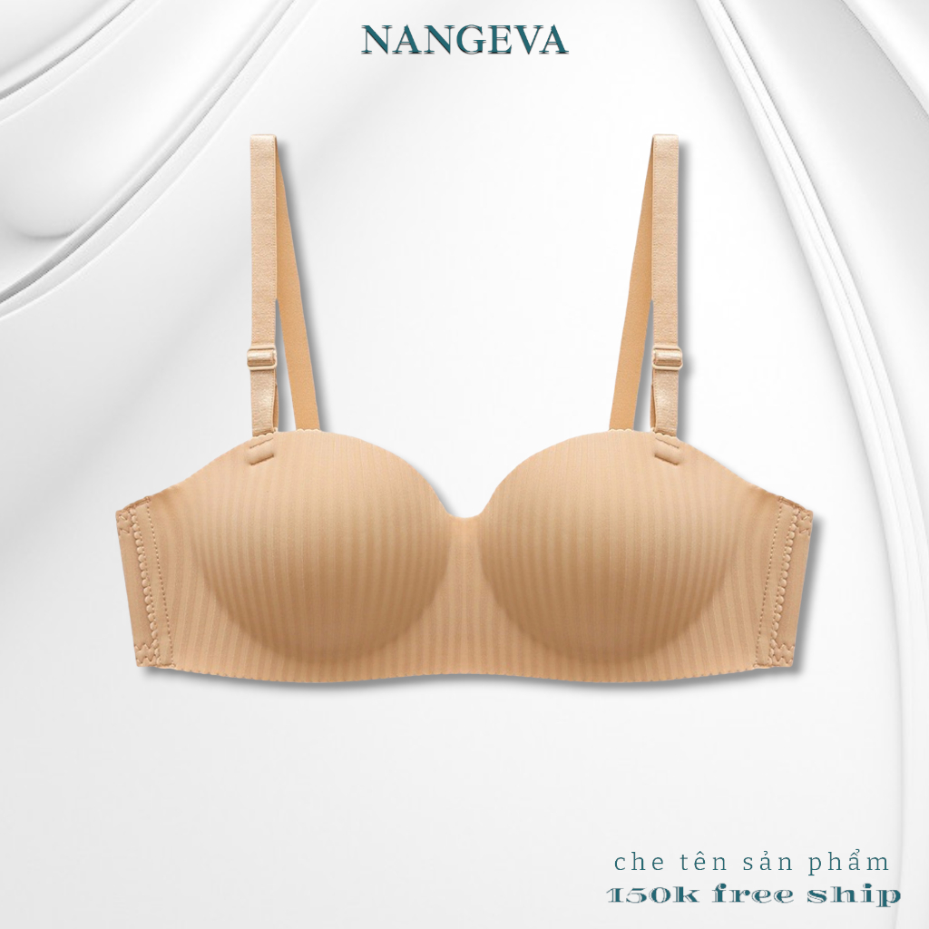 Áo Ngực Su Quả Ngang Không Gọng Chống Tụt Siêu Đẩy Ngực NANGEVA Ms2288