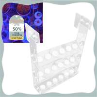 Caiqinlen RASTKY Frag Rack Sturdy 3 Layer Hanging Fragment Holder for Fish Tank Aquarium Safe Material for Cultivating Small Corals Clear Acrylic for Braches Stable Structure for Marine Enthusiasts