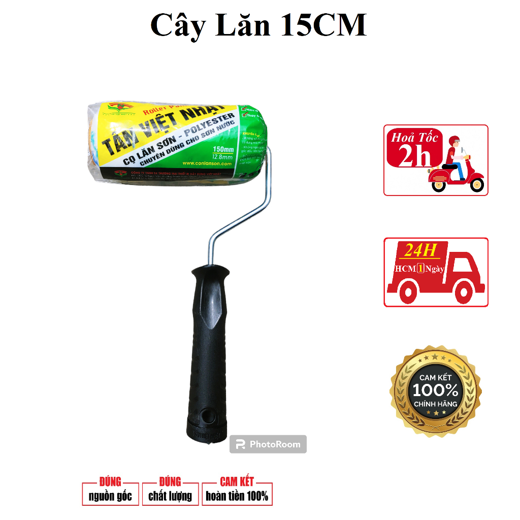 Cây lăn tốt 15cm sơn nước, con lăn sơn dầu, rulo lăn keo...