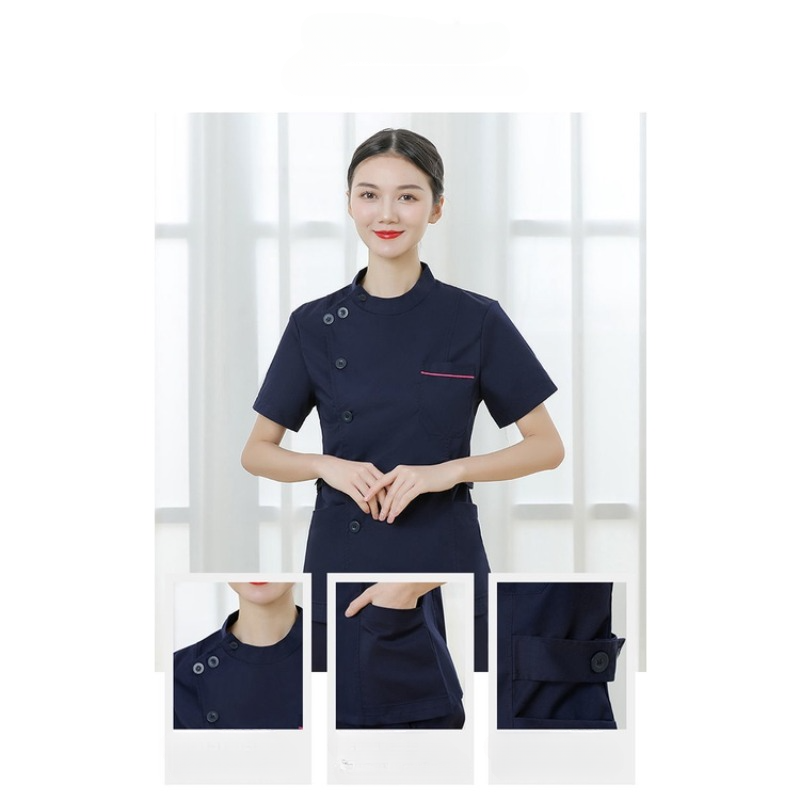 Short Sleeve Nurse Uniform Set for Women, Dental Clinic Spa
