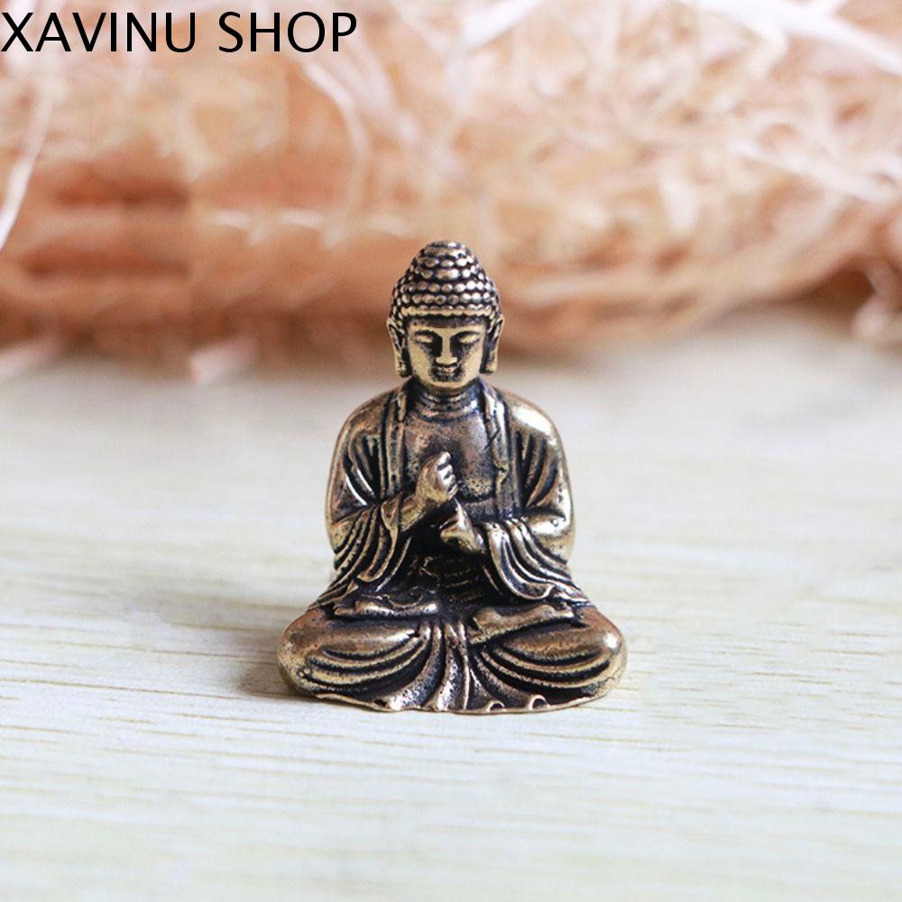 XAVINU Sáng Tạo Phong cách Trung Quốc Trang trí để bàn Trang trí nhà cửa Dễ lau chùi Mini Thiết kế độc đáo Đồ thủ công Bonsai Thích ca mâu ni Dây Chuyền Đồ trang trí Phật Thu nhỏ Bức Tượng Nhỏ