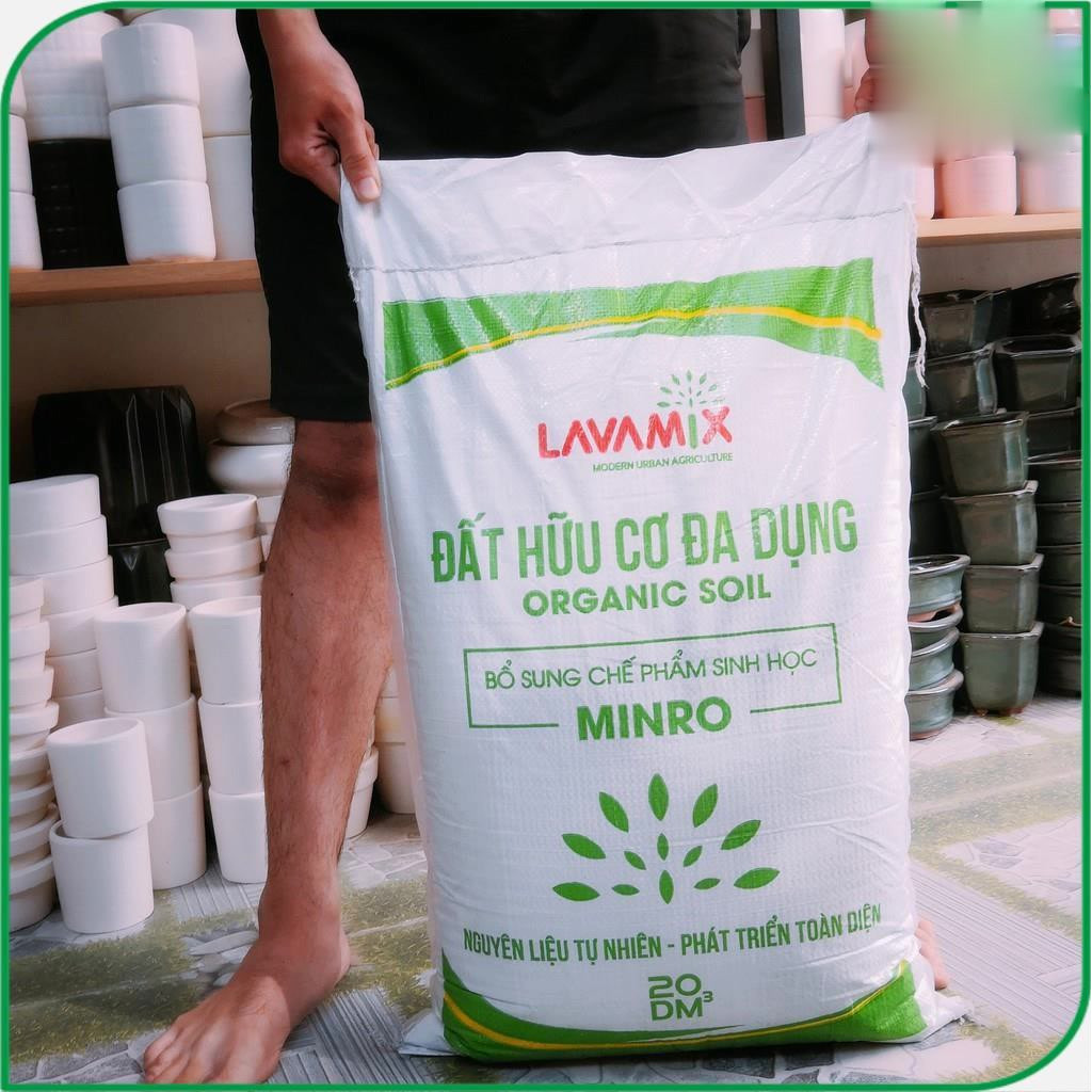 Đất Trồng Cây Lavamix - Đất hữu cơ đa dụng trồng rau củ quả, cây kiểng trộn sẵn - Hạt giống H2T Farm
