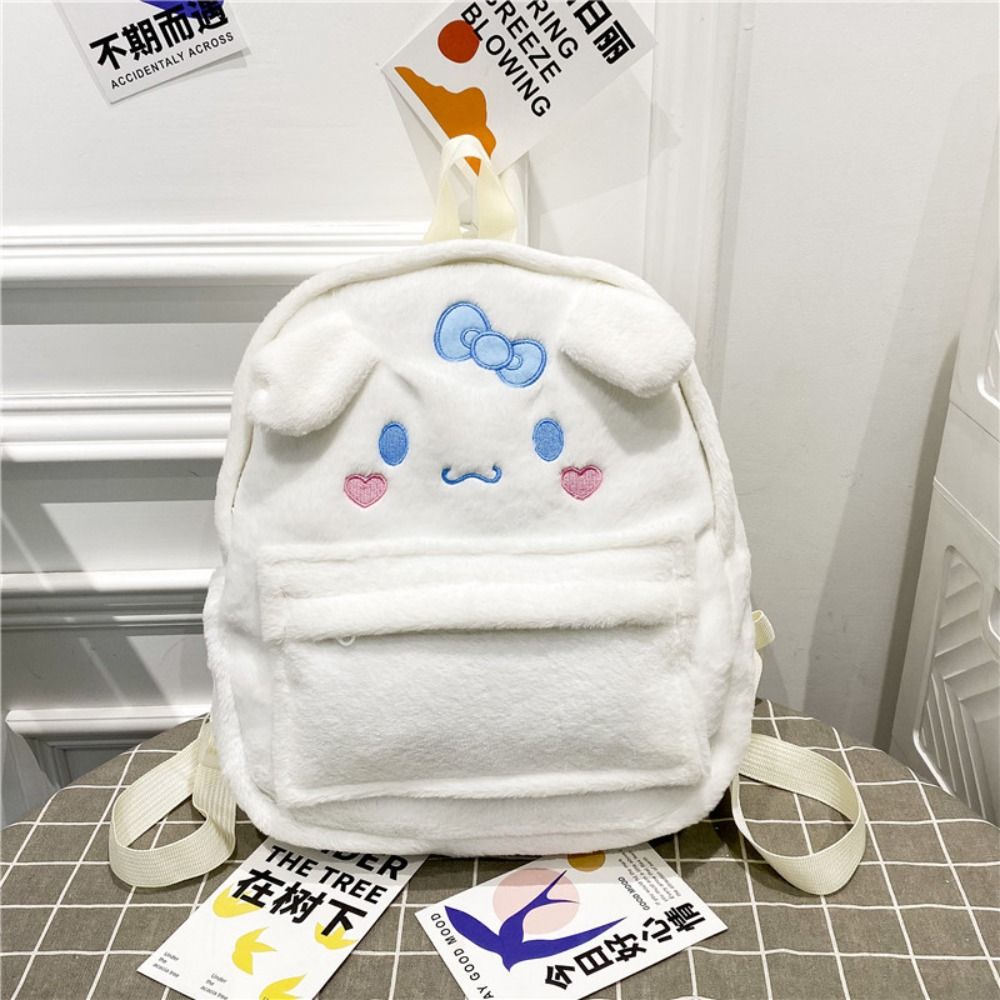 STRIVE Hoạt hình Ba lô vải bông Sanrio Hello Kitty Kuromi Cặp sách cinnamoroll Dễ thương Sức chứa lớ