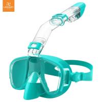 Lordwey Mới Nhất Đa Chức Năng Mặt nạ ống thở Khô Top Có Thể Gập Lại Mặt nạ lặn Thiết Lập Chống Sương Mù 180 Độ nhìn toàn cảnh HD Với Giá đỡ camera