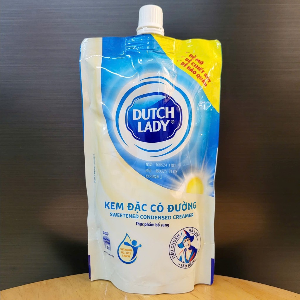 Túi nhỏ 280gr - DUTCH LADY - KEM ĐẶC CÓ ĐƯỜNG Cô Gái Hà Lan / INDONESIA / Sweetened Condensed Creamer