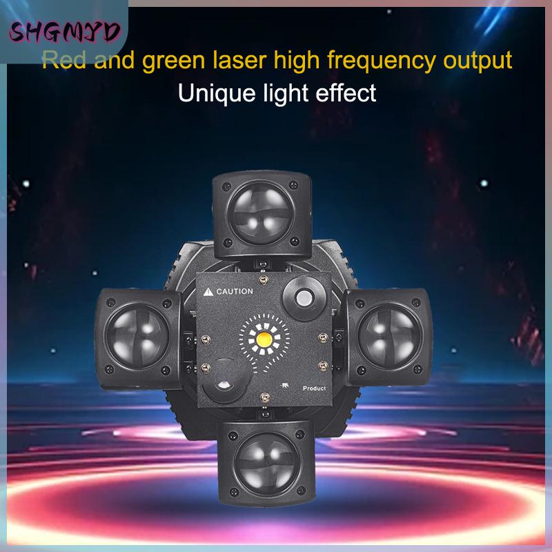 QIXIANG1 ไฟดีเจขยับหัวได้ขนาดเล็กแขน4ดวงไฟดิสโก้48วัตต์ไฟ LED ลำแสง DMX512แสงไฟเวที RGBW สำหรับงานปาร์ตี้กลางคืนคลับ ราคา 1,864 บาท*ส่งฟรี