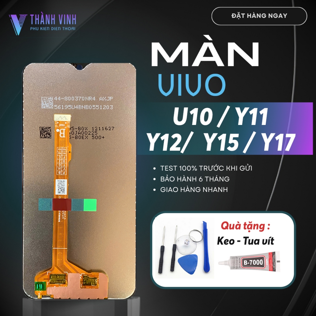Vivo U10 / Y11 / Y12 / Y15 / Y17 Phone Screen - High Quality, Comes with Adhesive & Repair Kit