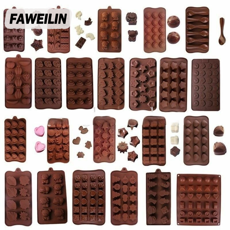 FAWEILIN [รหัส CLS2404A 30K ปิด150K เดียว) ซิลิโคนปกปิด3D เค้ก/ช็อคโกแลตแม่แบบ DIY ราคา 16 บาท*ส่งฟรี