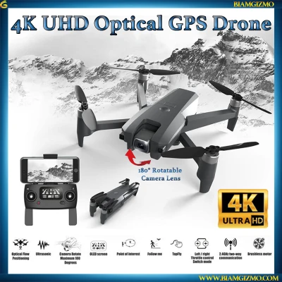 4K UHD GPS Optical Flow Follow Me Brushless Foldable Quadcopter Drone **Perfect Indoor or Outdoor Drone**
