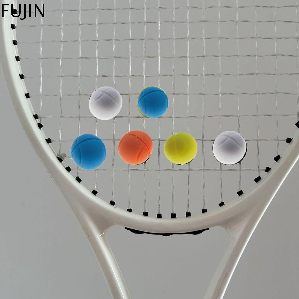 FUJIN Hình dạng quần vợt Bộ giảm chấn Vợt tennis Chống sốc Bộ giảm chấn dây Bộ giảm xóc quần vợt Nhân viên tennis Cá tính Giảm chấn rung Cầu thủ vợt
