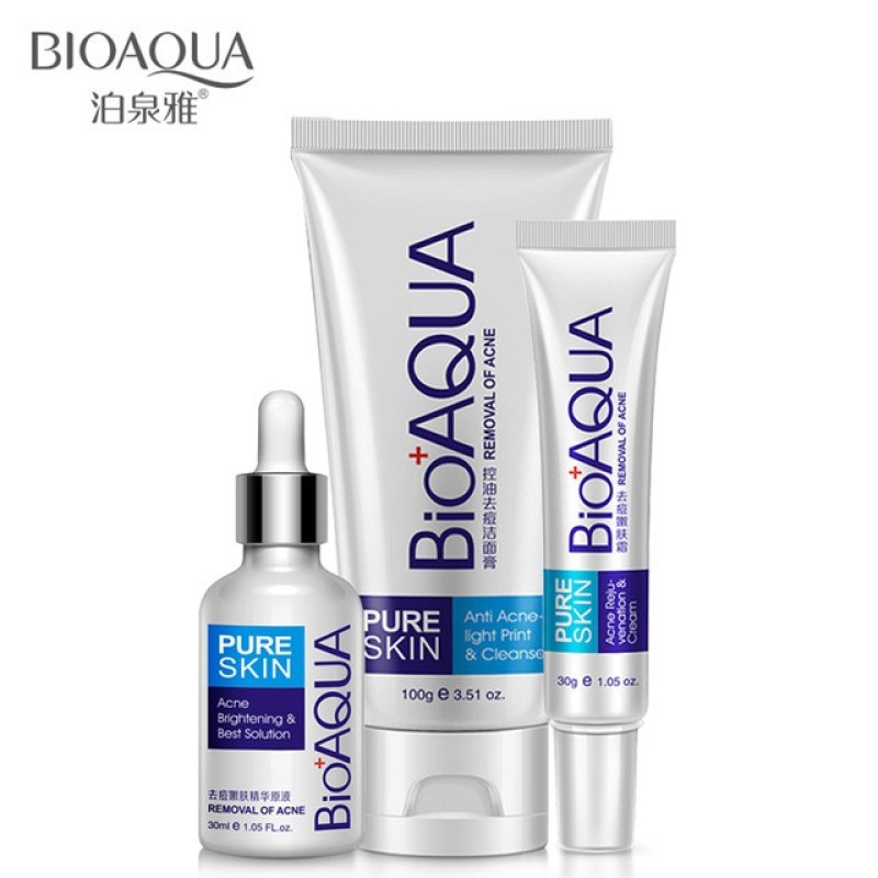 Buy BIOAQUA Acne Treatment Set Of 3 For Acne Treatment/Acne Scar Removal Singapore