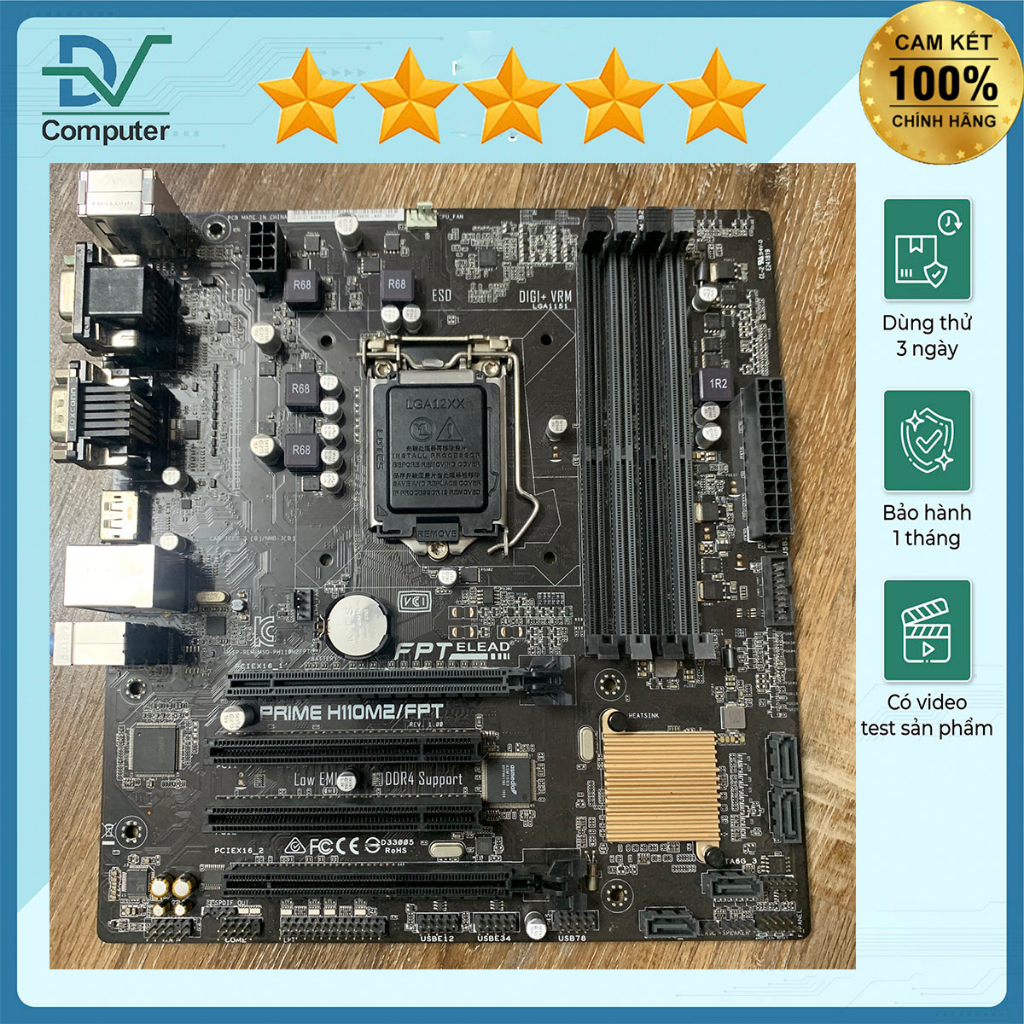 H110 M2/ FPT Asus có HDMI DP đẹp BH 1 tháng
