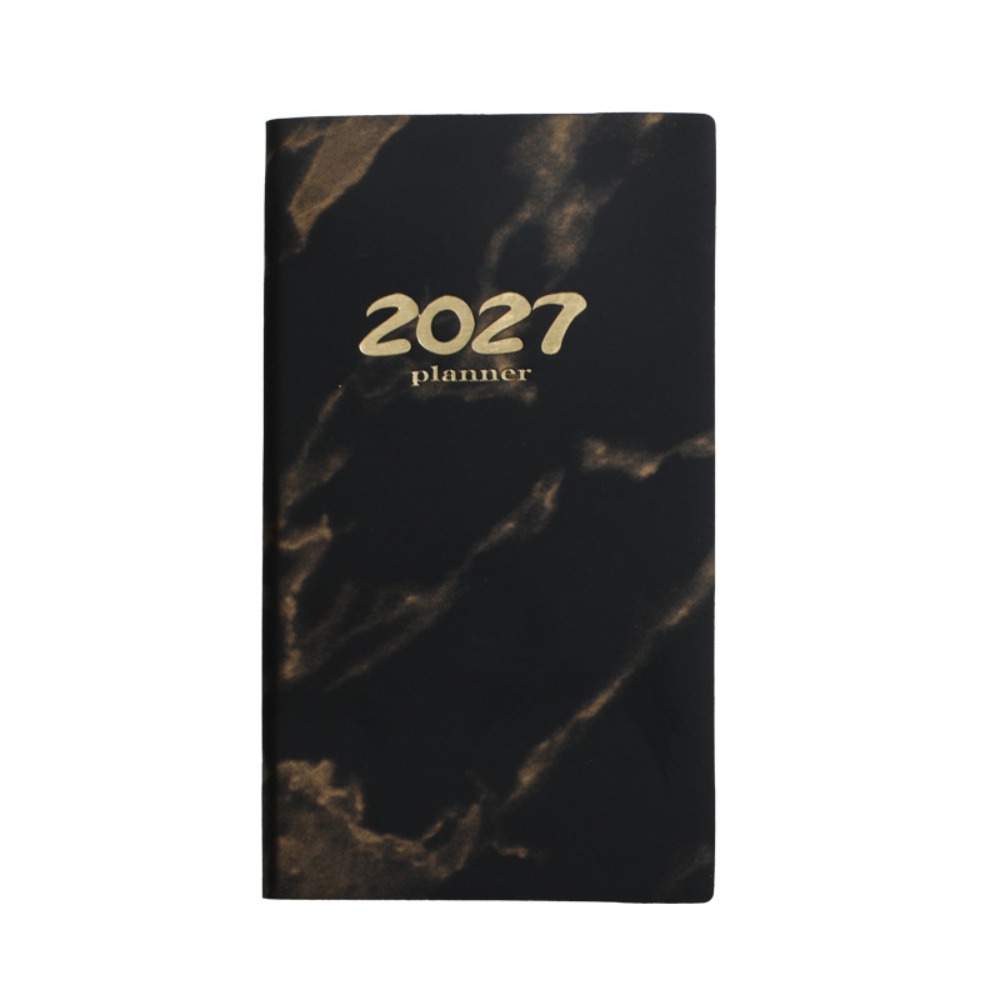 PETIBABE A6 2027 Agenda Book Mini Pocket with Calendar Diary Weekly Planner Portable Appointment Book School Office Supplies