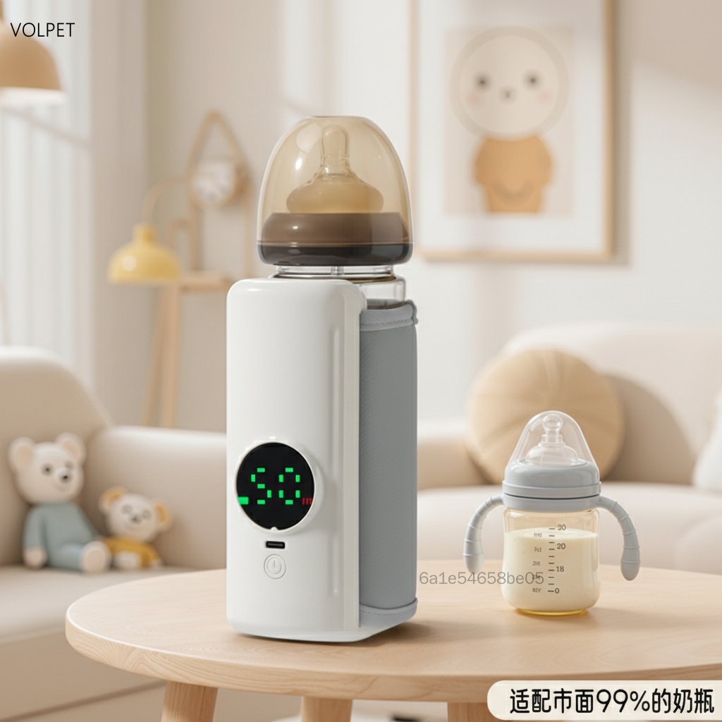 MY-014 เครื่องอุ่นขวดนมไร้สาย สีเบจ พร้อมแบตเตอรี่ชาร์จสำหรับให้นมทารก ราคา 417 บาท*ส่งฟรี