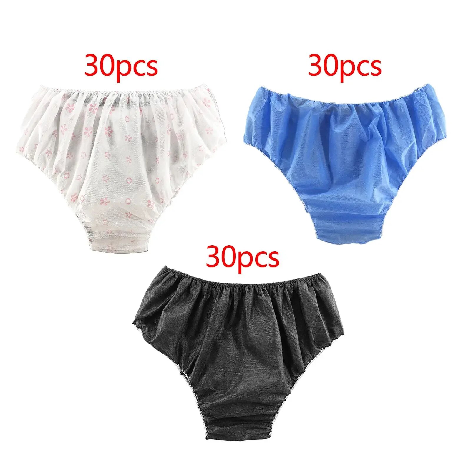 [Hot C] 30PC Dùng Một Lần Quần Lót Vệ Sinh Mềm không dệt Vải Quần lót bikini Đồ Lót Cho Spa đồ dùng phòng tắm Du Lịch Phụ Nữ & Nam Giới