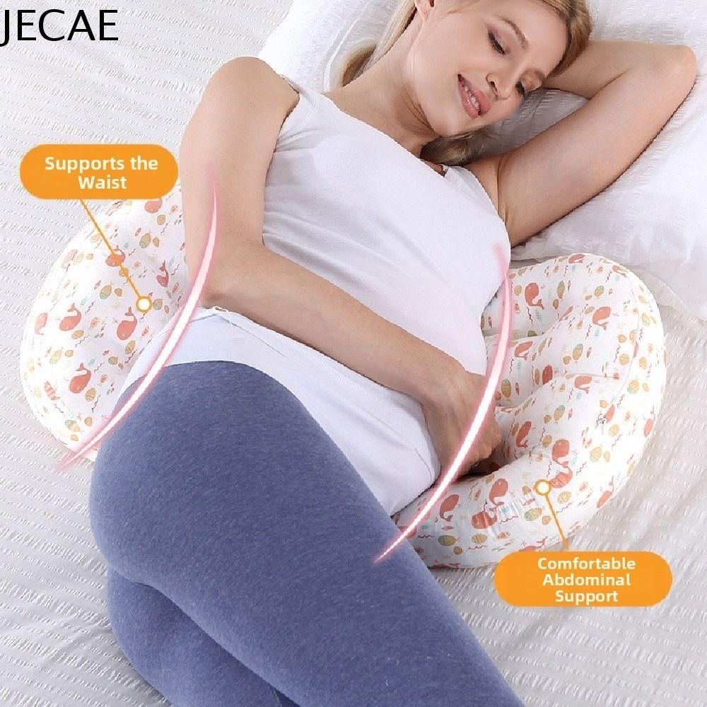 JECAE Công thái học Gối bầu Sự thoải mái Mềm mại Gối ngủ cho phụ nữ Chăm sóc sau sinh Có thể điều chỉnh Gối hỗ trợ thắt lưng Đệm ngủ