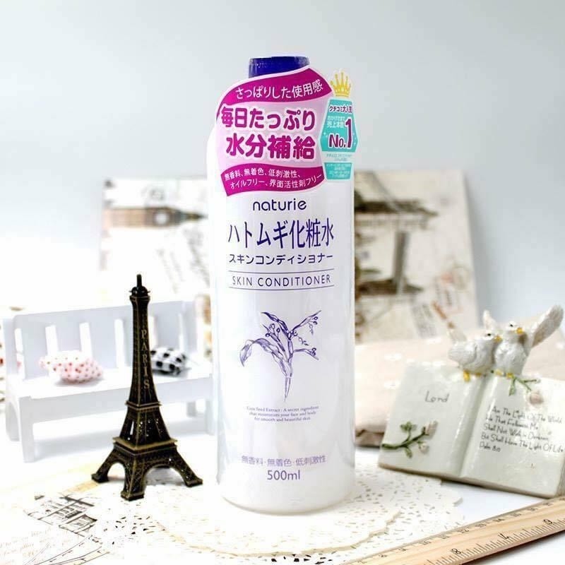 Nước hoa hồng gạo Hatomugi ý dĩ Naturie Skin Conditioner Lotion Nhật Bản 500ml