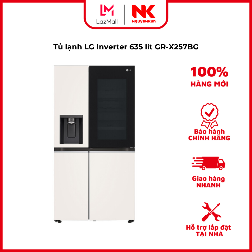 Tủ lạnh LG Inverter 635 lít GR-X257BG