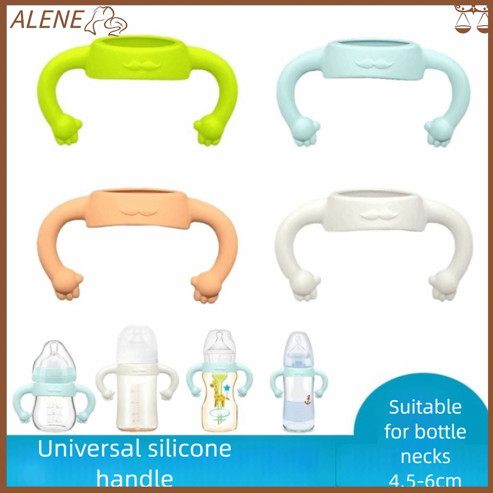 ALENE Dễ cầm nắm Tay cầm bình sữa cho bé Chống vỡ Đa chức năng Chai cổ bình thường MỚI Mềm mại Ống t
