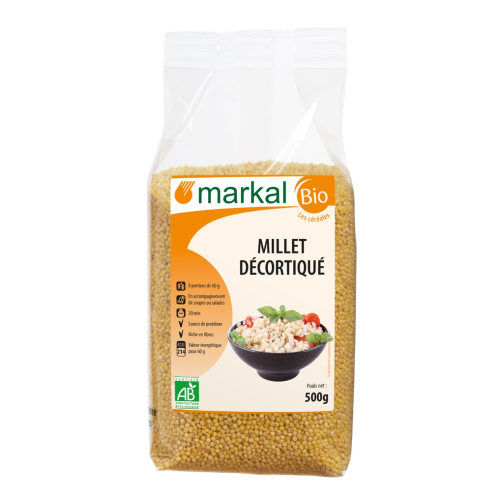Hạt Kê Bóc Vỏ Hữu Cơ, Organic Hulled Millet 500g