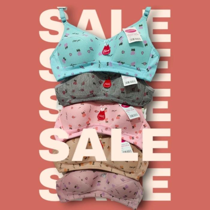 6 PCS Bra Wanita Remaja - Bra Bh Remaja Tanpa Kawat - Art: PITA Harga  27,500 rupiah*Gratis Ongkir